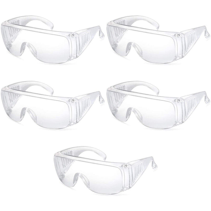 Safety Goggles Industrial Goggles with Anti-Fog & Anti-Scratch Clear Lens 1-5PCS