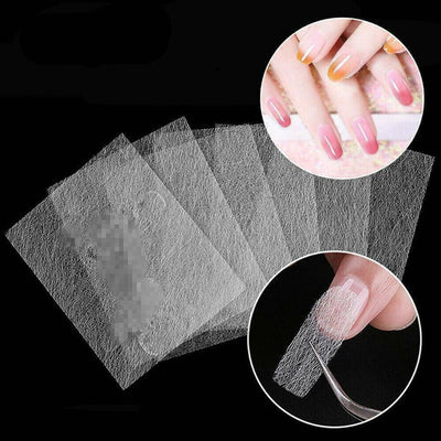 10Pieces Non-woven Silk Fiberglass Nail Extension for Professional long Nail Art