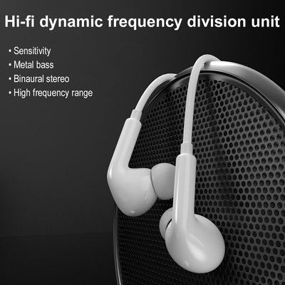 3.5mm Jack HD Stereo Wired Headphones for iPhone 5S SE 6 6S, Galaxy S6 S7 S8 S9