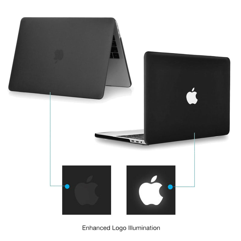 Black Matte Rubberized Hard Case Cover For Apple MacBook Air Pro 13" 14" 15" 16"