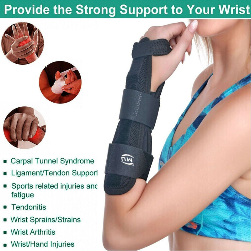 Wrist Support Brace Splint Compression Sleeve Arthritis Carpal Tunnel Hand Sport