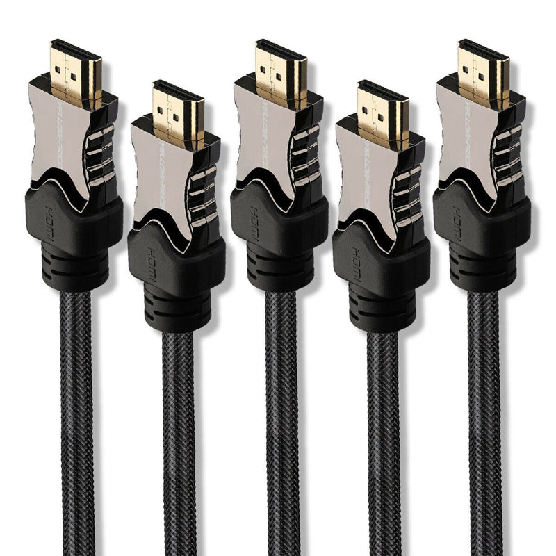 V2.1 8K Premium BRAIDED HDMI Cable Ultra Fast 48Gbps HD UHD Smart HDTV HDR 3D 4K