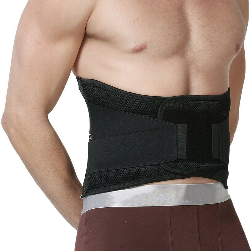 Lumbar Support Belt - WIDE Protection, Adjustable Compression & Breathable,Black