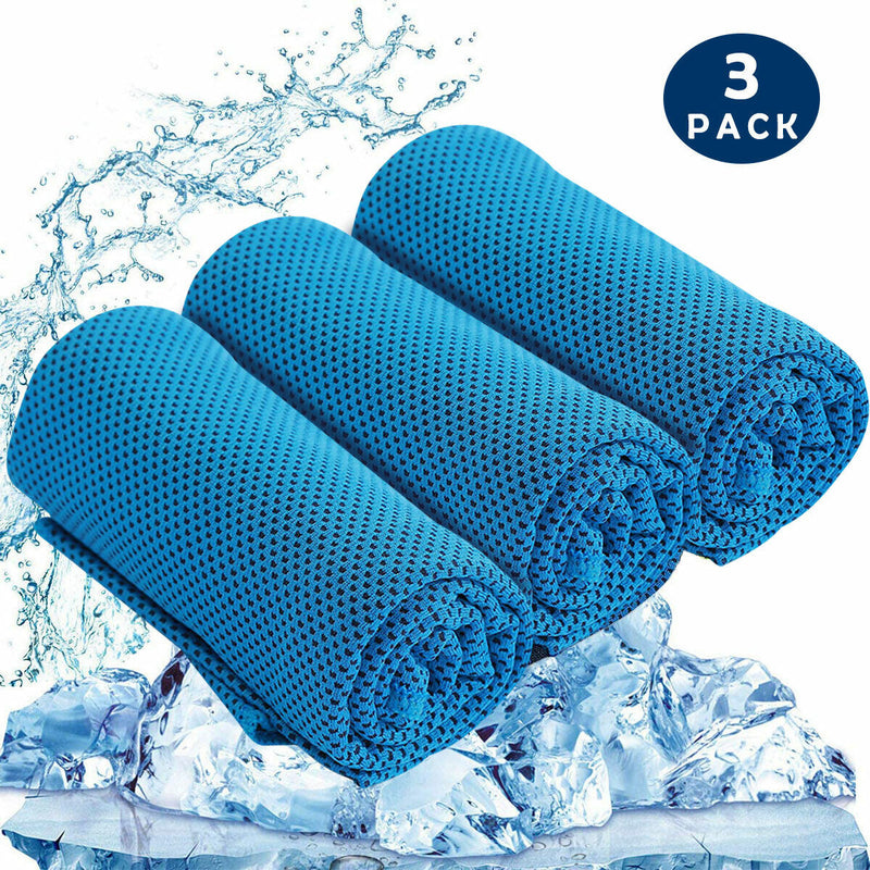 Cool Touch Ice Towel - Cools Instantly When Wet 1/2/3/5/10 Packs Lot