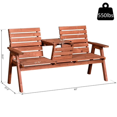 Clearance Sale Love Seat with Convertible Middle Seat Garden