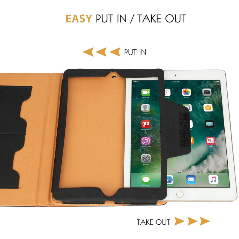 For iPad Pro 11" 1st/2nd/3rd, Air 4th 10.9" PU Leather Pocket Folio Smart Case
