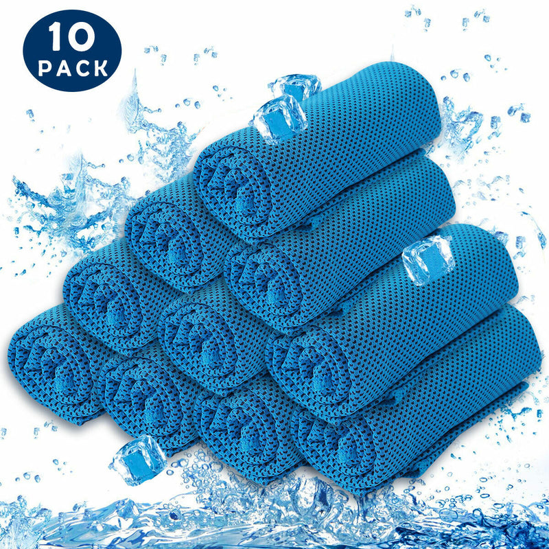 Cool Touch Ice Towel - Cools Instantly When Wet 1/2/3/5/10 Packs Lot