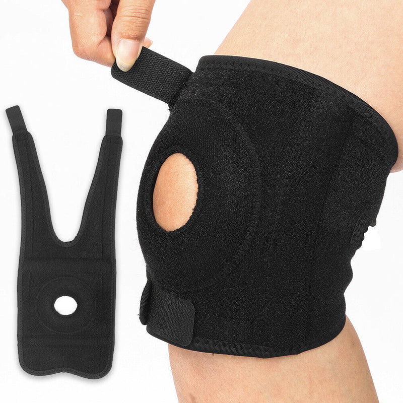 2 Strap Knee Brace Stabilizer Wrap Support Guard Patella Arthritis Adjustable