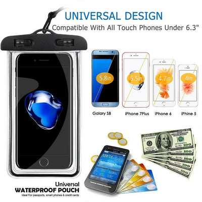 Universal Waterproof Phone Case Dry Bag for Samsung Galaxy S21 20 10 Note 20 Lot