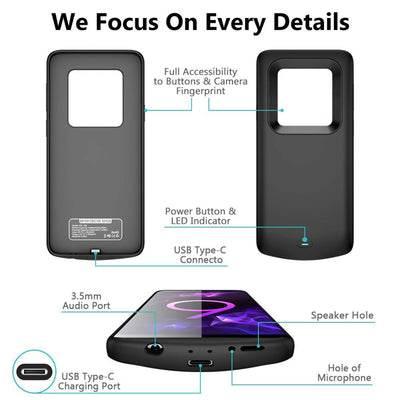 Rechargeable Portable Battery Case for Samsung Galaxy S9/ 9 Plus, S8/ 8 Plus CA