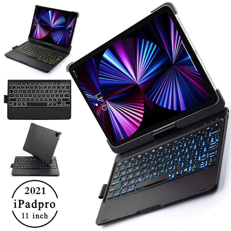 360° Rotatable Case with Backlight Keyboard for iPad Pro 11-inch 3rd Gen M1 2021