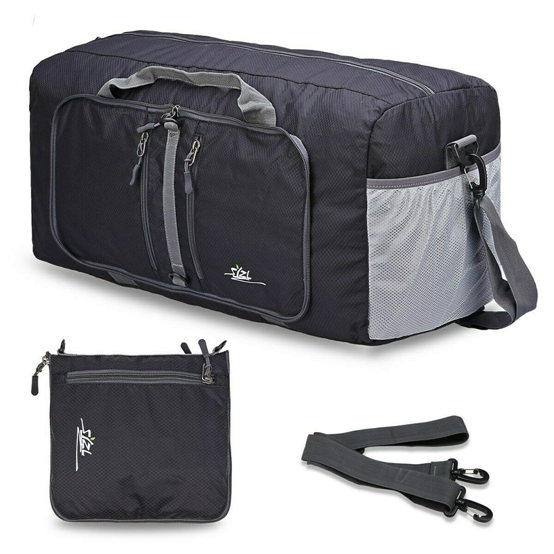 Water & Tear Resistant 40L Foldable Packable Travel Weekender Duffle Bag CA