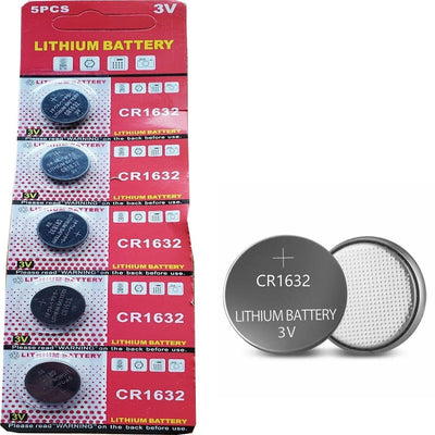 20 Pack Panasonic CR1632, BR1632, ECR1632, 3V Lithium Button Cell Battery