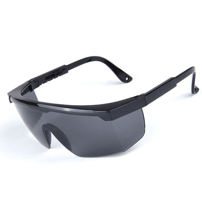 Safety Glasses Adjustable Protective Goggles for Eye Protection, Black Frame