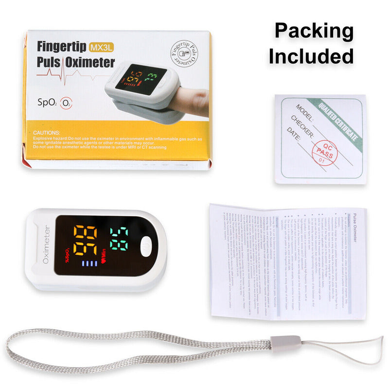 LED Display Digital Finger Pulse Oximeter Blood Oxygen Saturation SpO2 Monitor