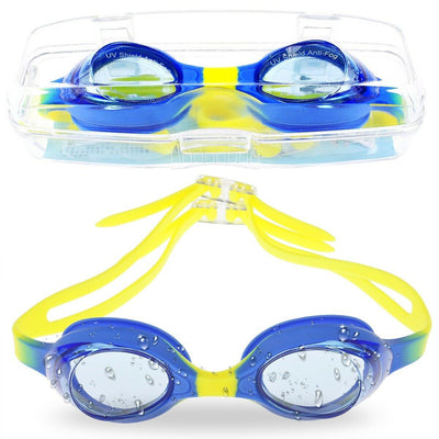 Kids/Child Swimming Goggles [Clear Vision, UV Protection, Anti-Fog, No Leaking]