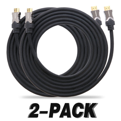 1/2PACK 10FT Long Zinc Alloy & Braided HDMI 2.1 8K@120Hz Cable for PS5/4 XBOX CA