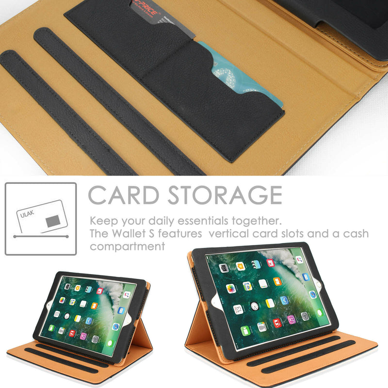 iPad Air 4th Generation 10.9" PU Leather Folding Folio Stand Case+Tempered Glass