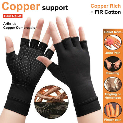 Medical Grade Quality Copper Infused Arthritis Compression Gloves for Men/Women