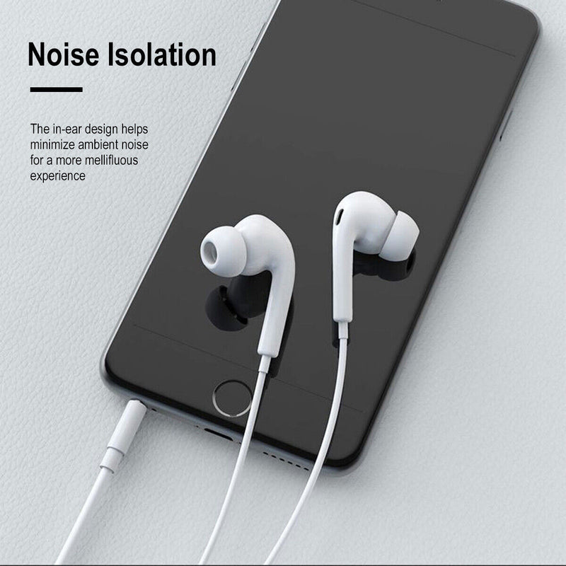 Noise Isolating 3.5MM Stereo Earbuds for iPhone 5 6, iPad Air 1 2 3, iPod Touch