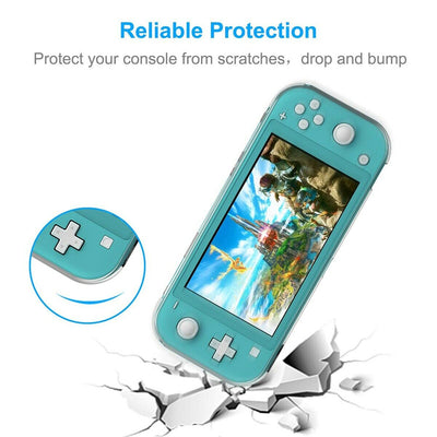 Nintendo Switch Lite Accessories-TPU Case Cover＆Tempered Glass Screen Protectors