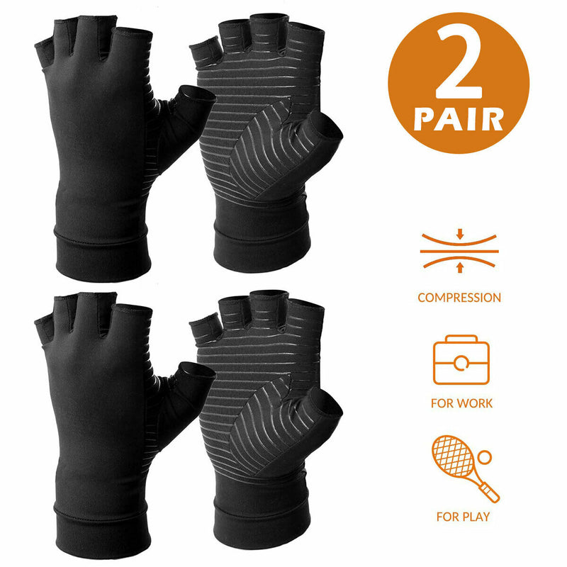 Medical Grade Quality Copper Infused Arthritis Compression Gloves for Men/Women