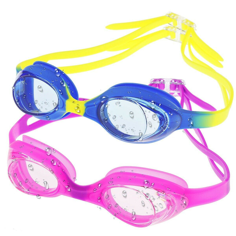 Kids Swim Goggles - UV Protection, Anti-Fog, HD Clear Lenses & Adjustable Strap