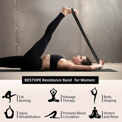 Resistance Exercise Bands for Body Stretching, Powerlifting, Resistance Training