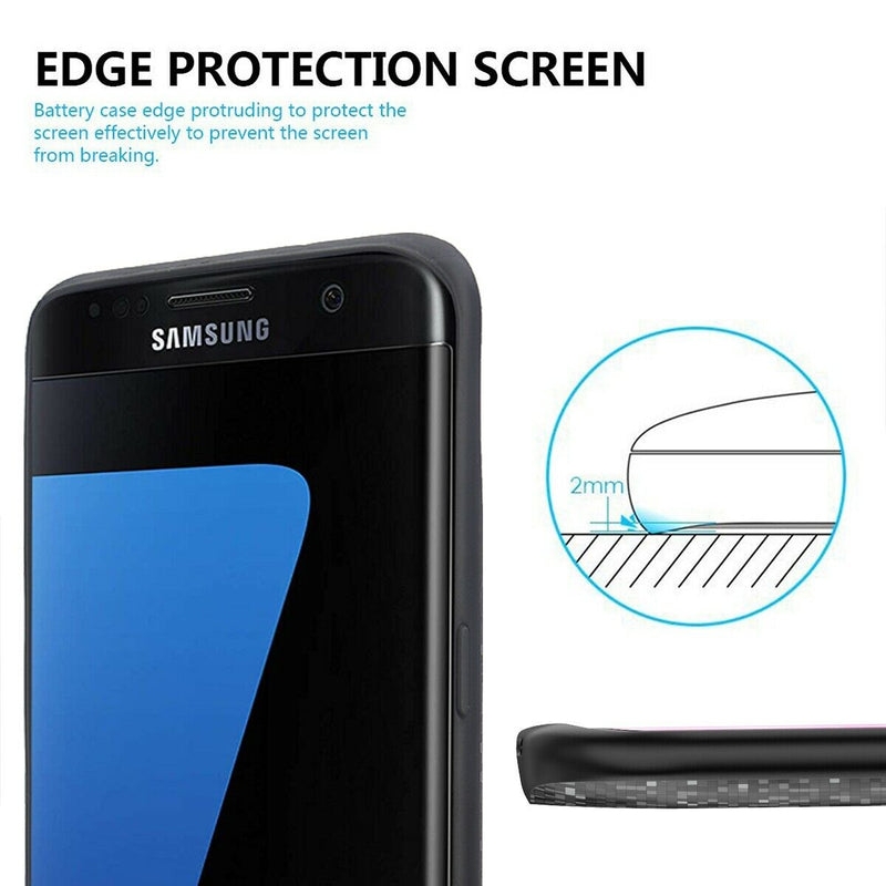 Samsung Galaxy S7 / S7 Edge Slim & Light Rechargeable Extended Charging Case CA