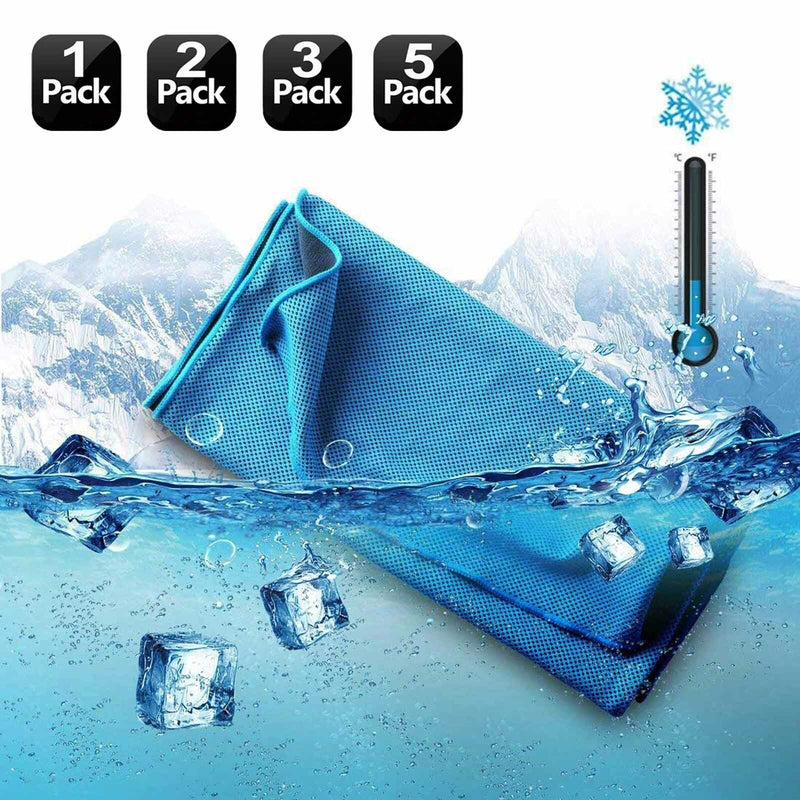 Cool Touch Ice Towel - Cools Instantly When Wet 1/2/3/5/10 Packs Lot