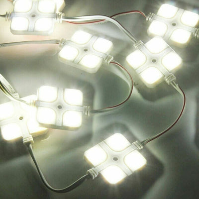 10Pcs LED Car Interior Lighting Kit Set Boats Trunk Dome Map 40 LED Plate Lamps
