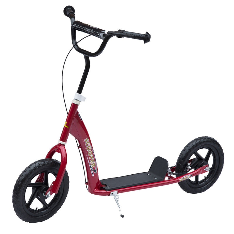 Adjustable Kids Pro Stunt Scooter Children Street Bike Ride On 12” Tire Red