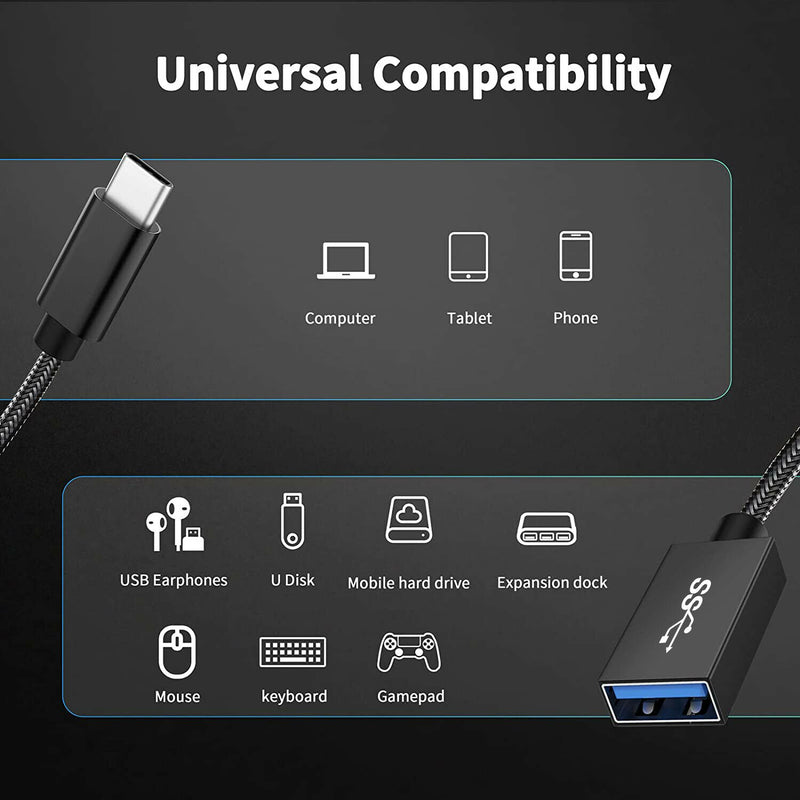 USB-C to USB 3.0 OTG Adapter (5Gbps) for MacBook Pro 13" 2020, 14"/16" 2021 CA