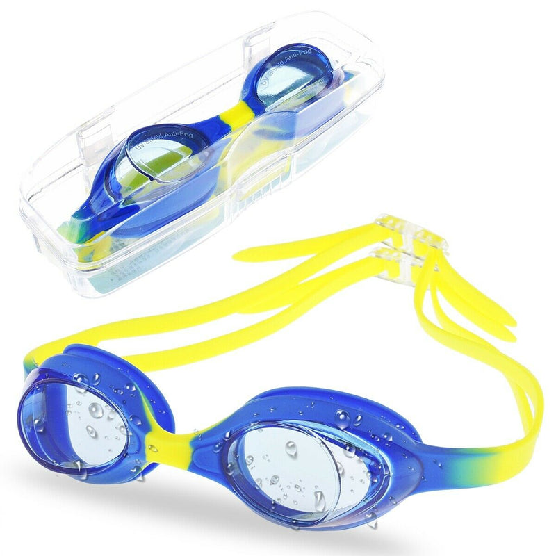 Kids Swim Goggles - UV Protection, Anti-Fog, HD Clear Lenses & Adjustable Strap