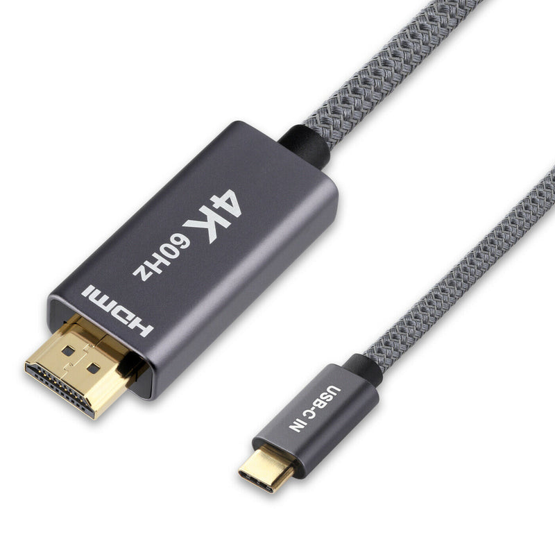 [4K@60Hz High Refresh Rate] Type C to HDMI Cable for iPad Pro 11/12.9 2020 2021