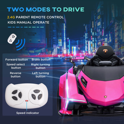 Licensed Lamborghini GT 12V Kids Ride On Sports Car Toy Remote Control