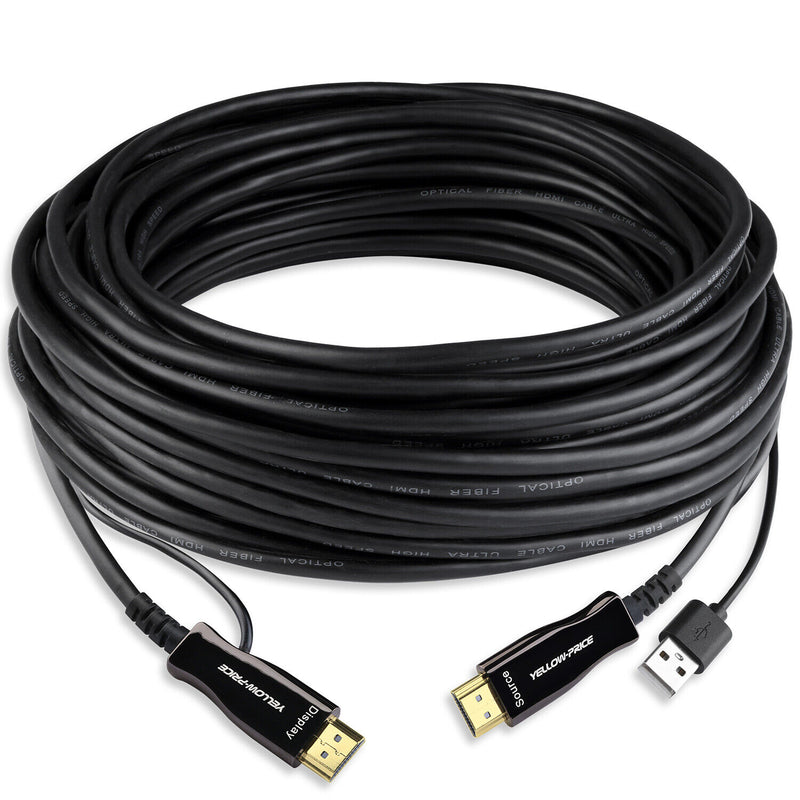 Real 8K@120Hz HDMI Fiber Optic Cable 15-66ft, High Speed 48Gbps HDMI 2.1 Cord