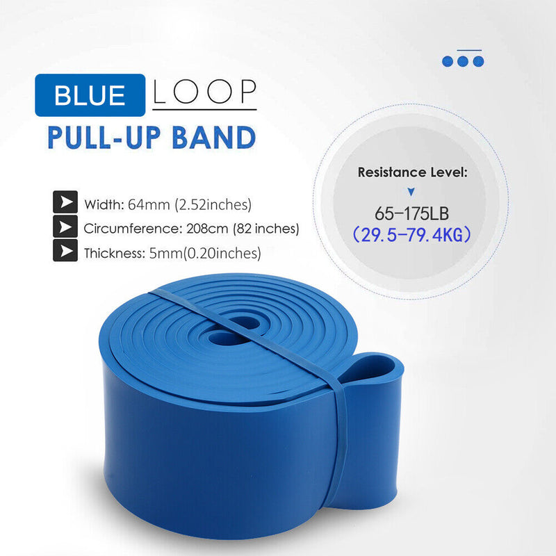 100% Natural Latex Pull Up Assistance Band for Pullup Assist, Chin Ups, Stretch