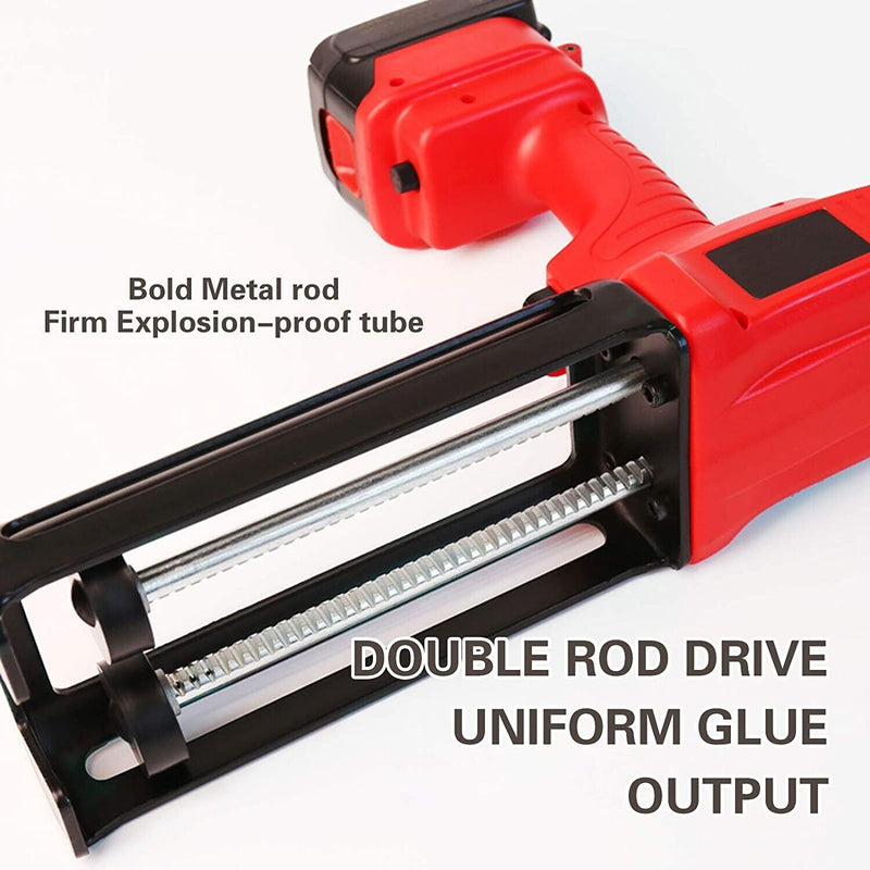 21V electric cordless caulking gun powered by lithium battery and rechargeable