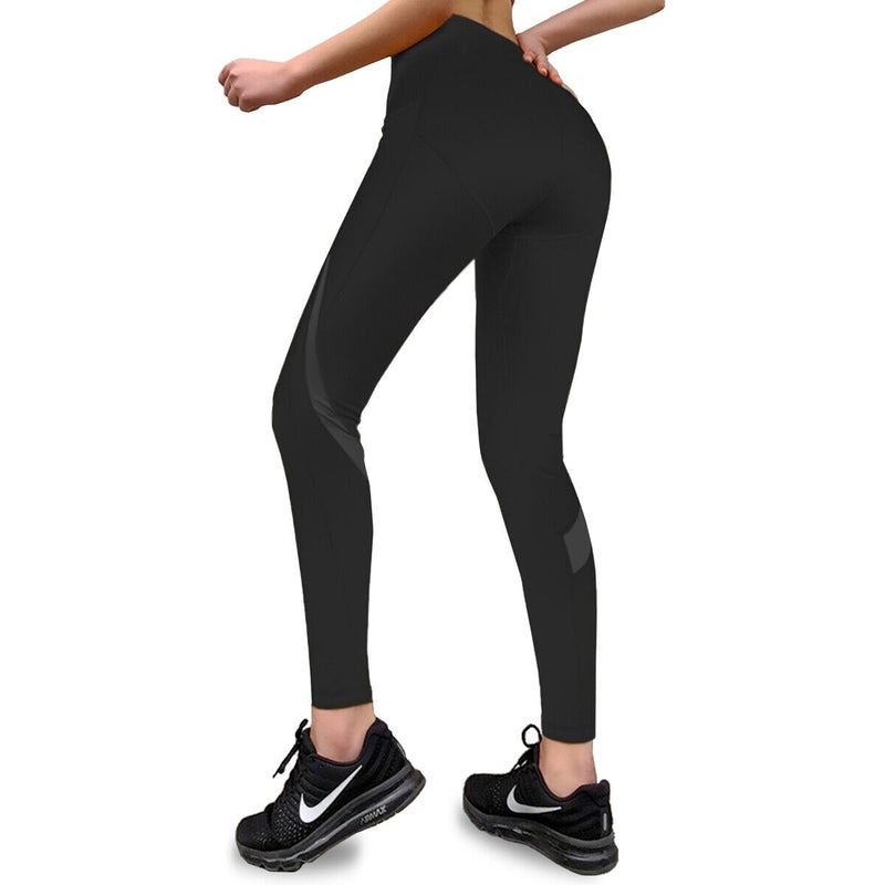 Womens Skin-Friendly & Quick-Dry High Waist Compression Leggings with Pockets CA