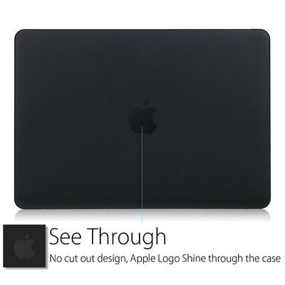 MacBook Pro 13" A2159 / A1989 Black Rubberized Hard Case+Keyboard Cover+HD Film