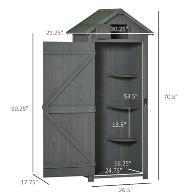 Garden Shed Storage House Water-resistant All-weather Cover -Grey