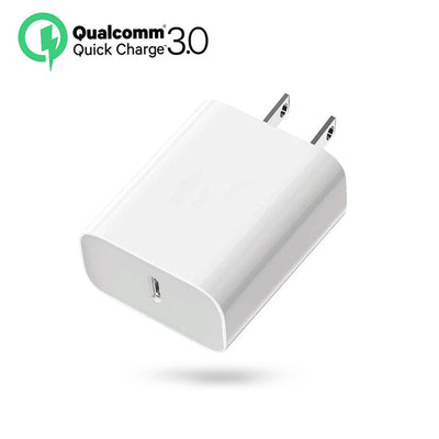 PD 18W USB-C Fast Charging Wall Charger- UL Certified For iPhone 11 / Pro / Max