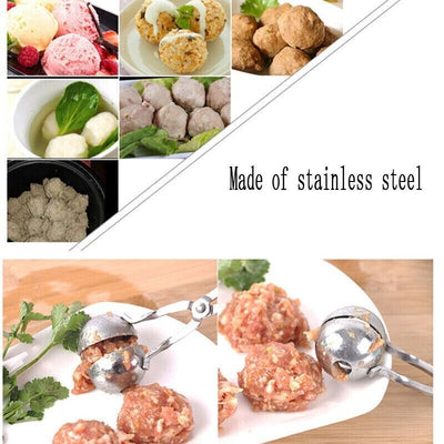 Meat Baller Maker Non Stick Spoon Thick For Kitchen Stainless Steel Mold CA