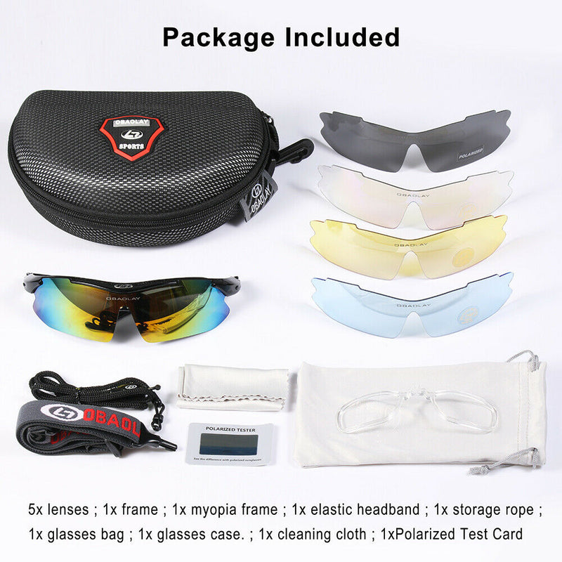 Lightweight & Windproof Cycling Sport UV400 Protective Glasses, Anti-Glare & Fog