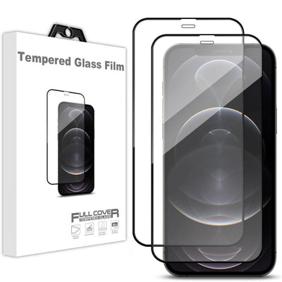 [2-Pack] 3D Curved Edges Tempered-Glass Film Case-Friendly for iPhone 13/13 Pro