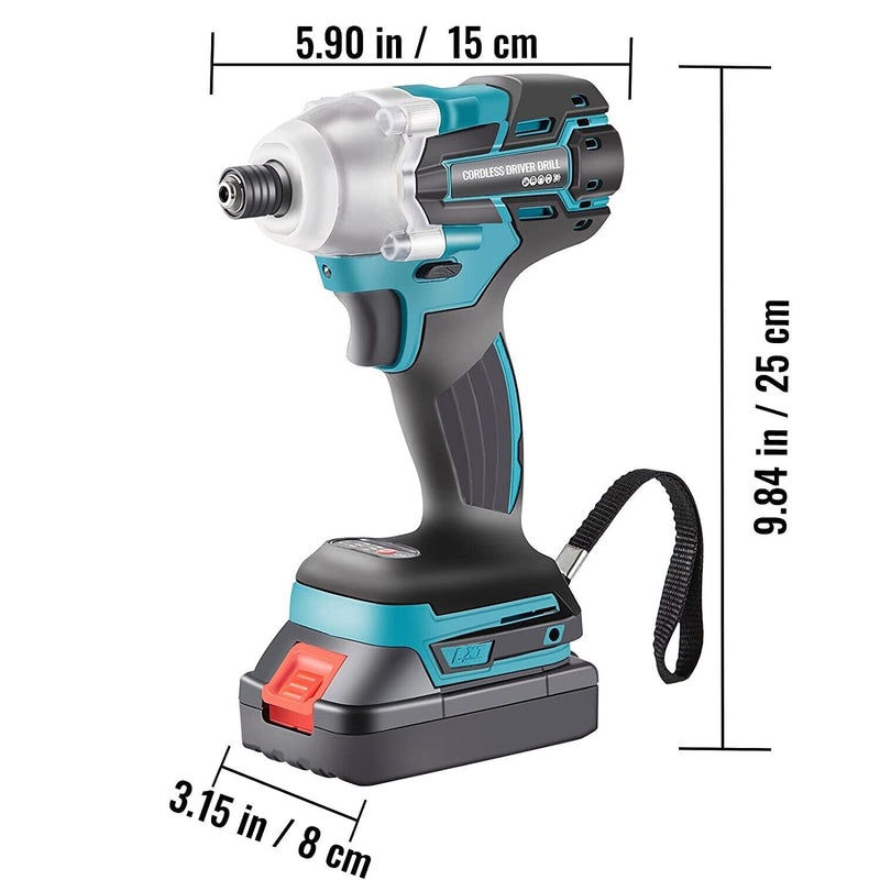 Electric Impact Wrench Screwdriver Cordless Brushless Power Tool for Makita