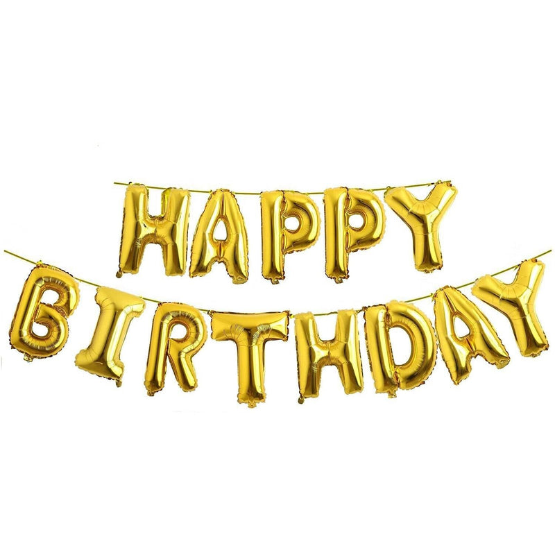 Happy Birthday Letter Foil Balloon Birthday Party Supplies for Party Decoration