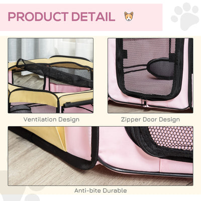 35.5" Pet Play Pen Playpen Dog Crate Puppy Cat Fence Foldable Kennel New