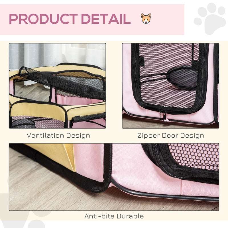 35.5" Pet Play Pen Playpen Dog Crate Puppy Cat Fence Foldable Kennel New